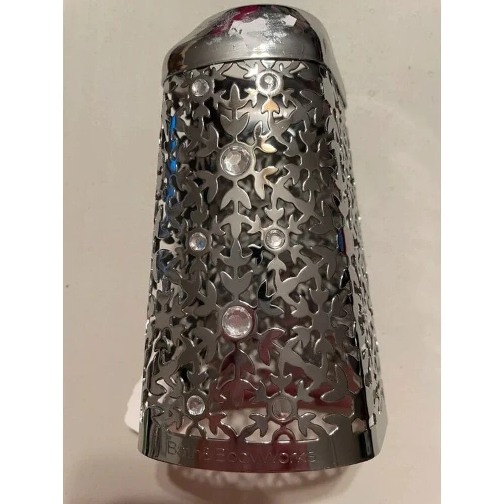 Bath & Body Silver Snowflake Christmas Holiday holder